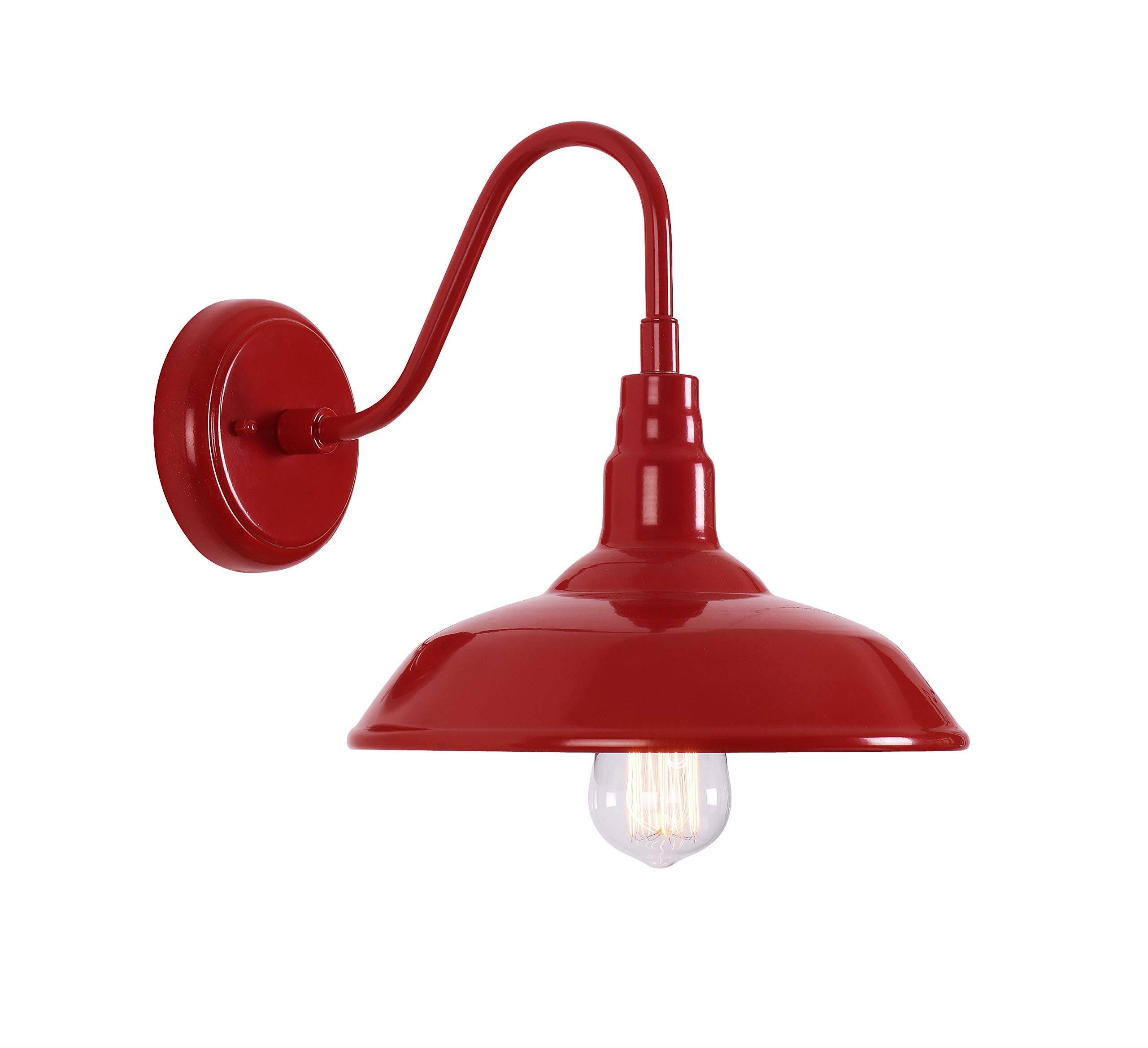 Kenroy Home 93506RED Dale Small Lanterns - Matte Red Finish Outdoor/Indoor Decorative Lighting for Patio, Garden, Porch & Tabletop Decor
