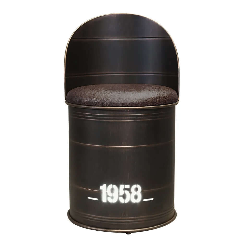 2 Pack Industrial Bar Stools with Back Support - 30