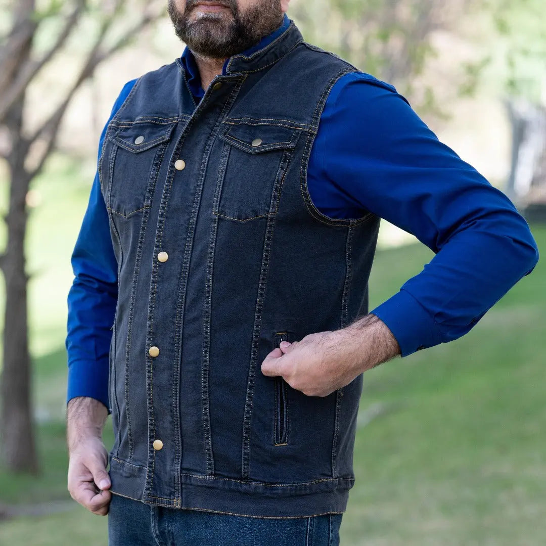 Stylish Denim Hooded Vest for Women & Men - Trendy Layering Piece for Casual Outfits, Streetwear, and Outdoor Adventures