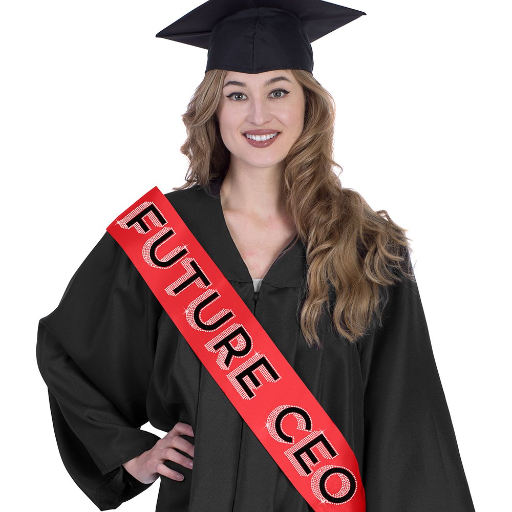 2020 Graduation Rhinestone Sash - Elegant High School & College Grad Gift, Decoration & Accessory for Commencement Ceremonies, Parties & Photo Shoots