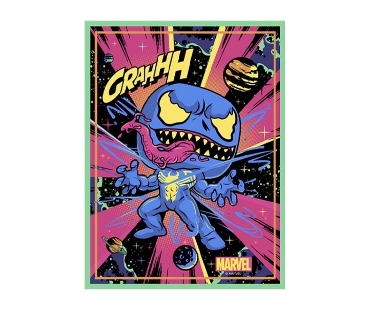Funko Venom Blacklight Glow-in-the-Dark Poster - Marvel Comics Superhero Wall Art for Bedroom, Game Room & Collectors Decor