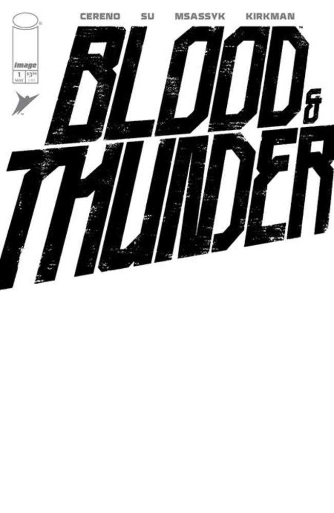 Blood & Thunder #1 Cover F Blank Sketch Variant - Mature Comic Book for Collectors & Artists | Perfect for Sketching, Custom Art & Comic Book Collections