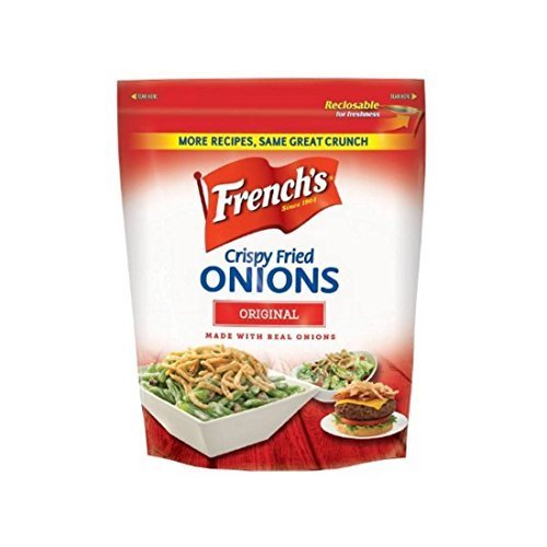 French's Original Crispy Fried Onions 26.5 oz (6-Pack) - Perfect for Green Bean Casseroles, Salads, Burgers & Thanksgiving Recipes