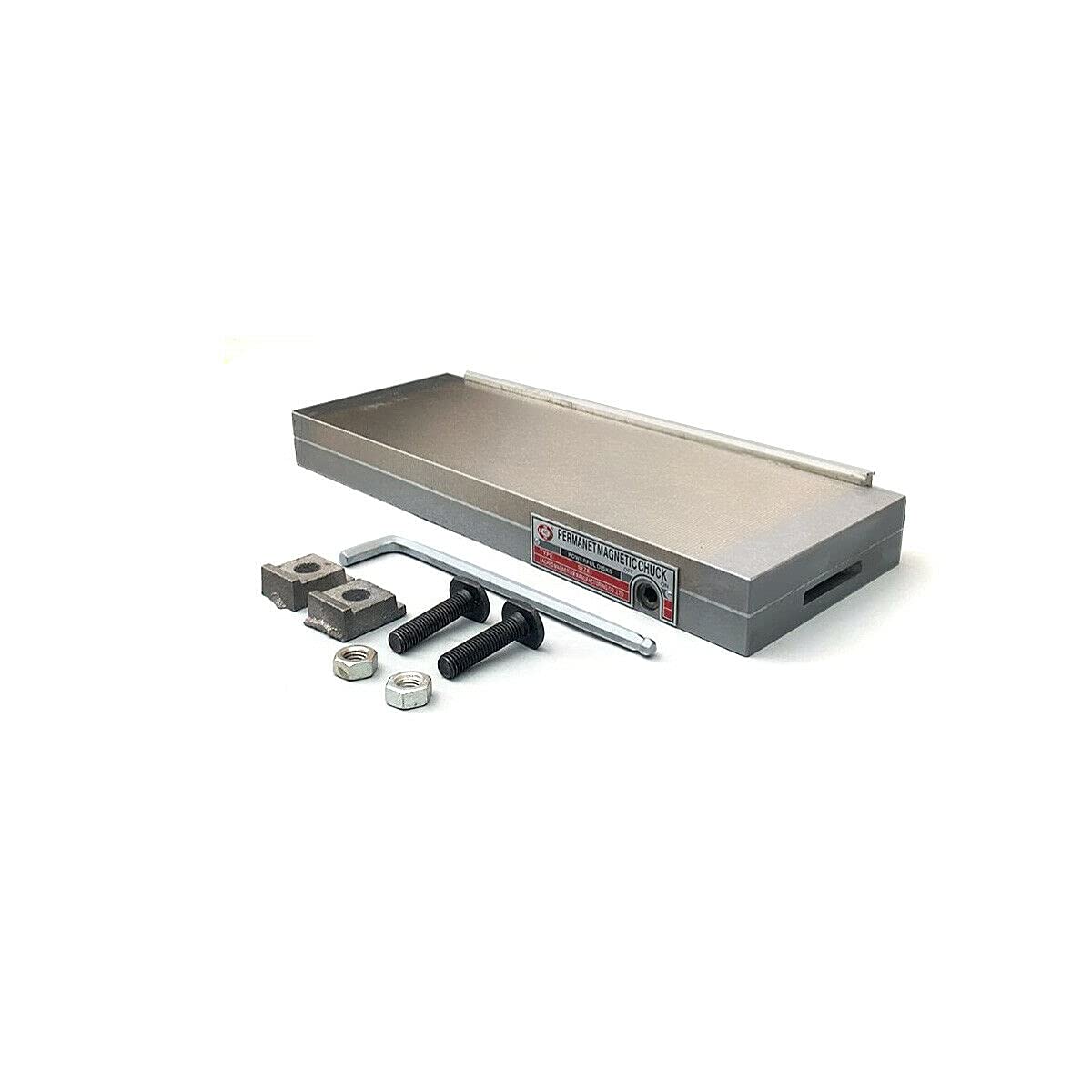 6x16 Inch Fine Pole Permanent Magnetic Chuck - Powerful Sealed Rectangular Chuck for Grinding Machine | Precision Metal Workholding for Surface Grinding & Milling Operations