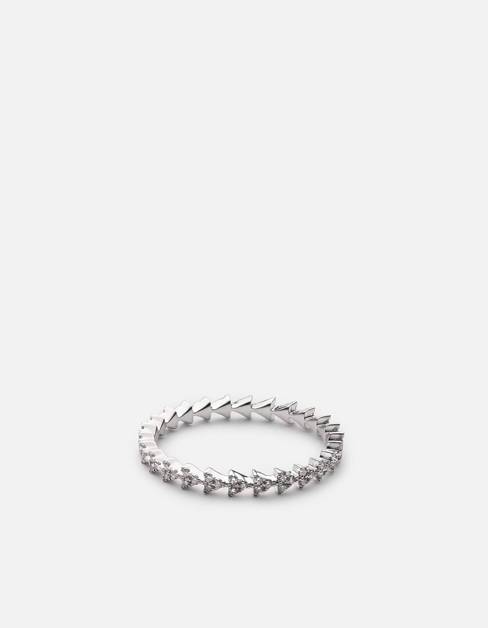 Polished White Gold/Pave