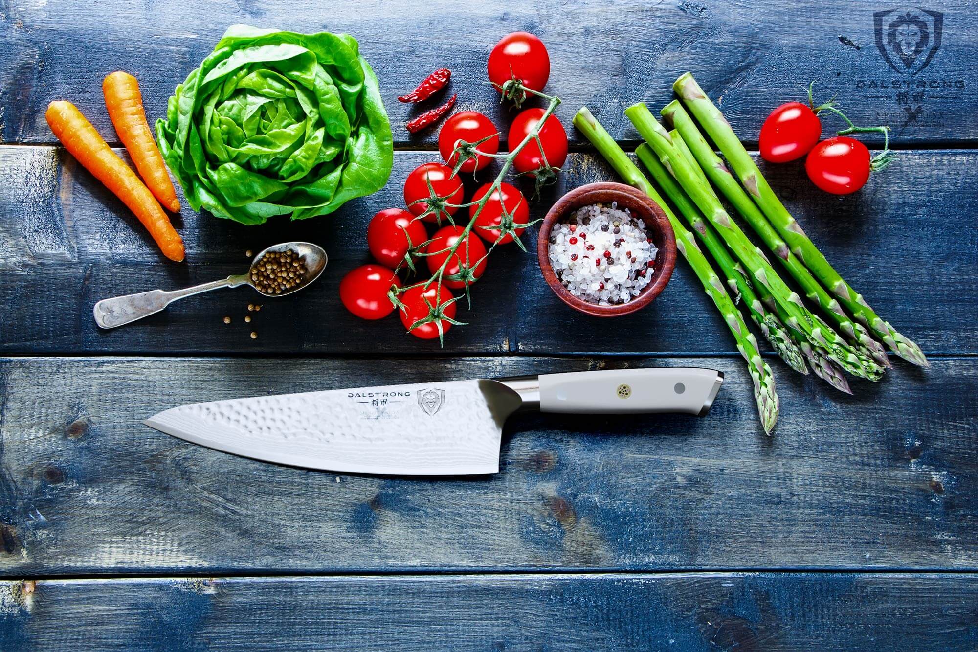 Premium 8-Inch Chef's Knife - Shogun Series X with Colored ABS Handle by Dalstrong | Professional Kitchen Knife for Slicing, Dicing & Chopping | Perfect for Home Cooks & Professional Chefs