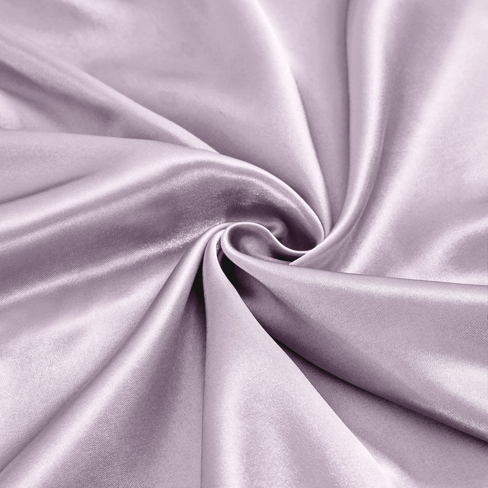 Luxury 7-Piece Satin Sheet Set Queen Size - Silky Soft Lavender Satin Bedding with Deep Pocket Fitted Sheet, Flat Sheet & 4 Pillowcases + Body Pillowcase for Bedroom Decor & Romantic Nights