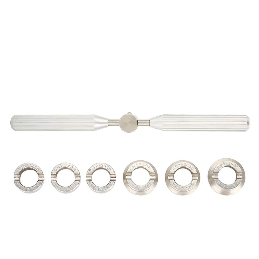 Professional Watch Repair Tool Kit - 6 Dies Watch Back Case Cover Opener & Oyster Key Set for Watch Battery Replacement & Maintenance | Perfect for Watchmakers, Jewelers & DIY Watch Repair at Home