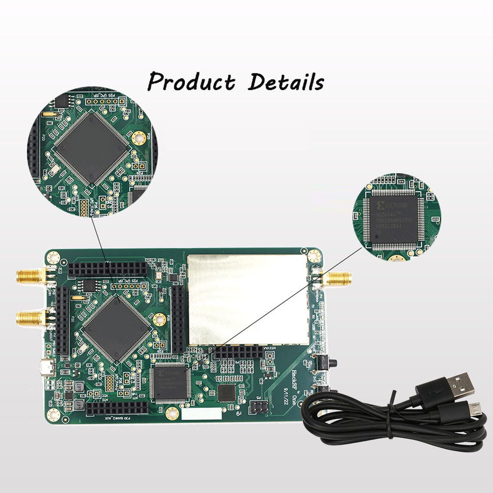 1MHz-6GHz Software Defined Radio (SDR) Transceiver with External TV Tuner - Wideband Receiver for Ham Radio, Signal Analysis & Wireless Research - Perfect for RF Experimentation, Spectrum Monitoring & Software Development
