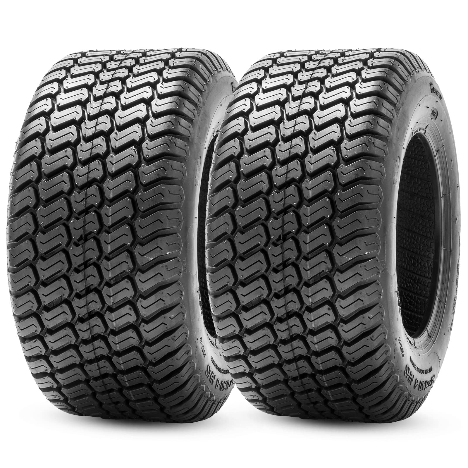 HALBERD 2-Pack 18x9.50-8 Tubeless Lawn Mower Tires 4PR Turf Saver - Heavy Duty Garden Tractor Riding Mower Tires for All-Terrain Performance, Golf Courses & Landscaping