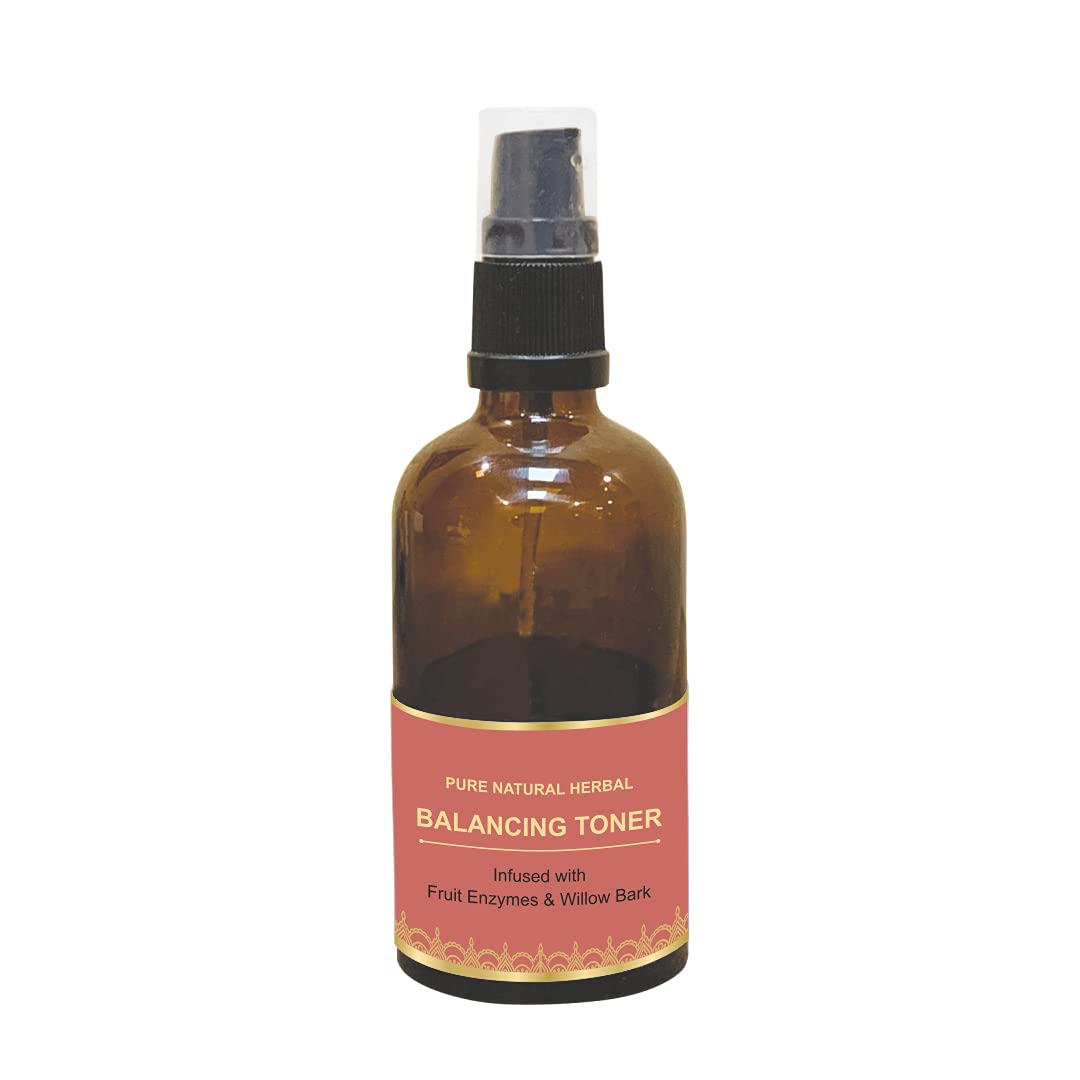Body Gold Balancing Toner - Skin Balancing Facial Toner with Fruit Enzymes & Willow Bark Extract (100ml) | Hydrating, Soothing & Clarifying for All Skin Types | Perfect for Daily Skincare Routine & Post-Cleansing Treatment