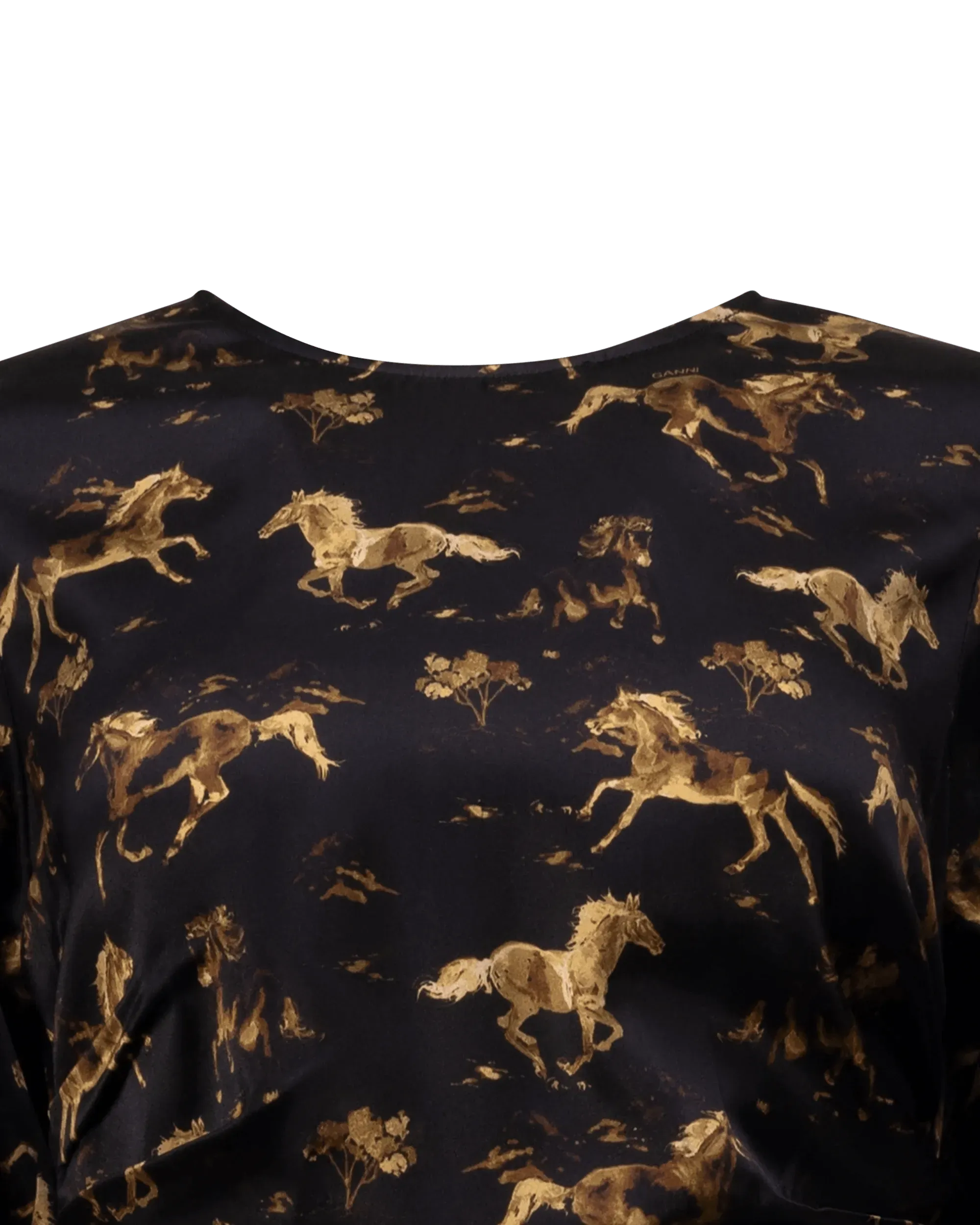 Elegant Horseprint Silk Mini Dress for Women - Flowy Summer Party & Cocktail Dress - Perfect for Weddings, Date Nights & Special Occasions