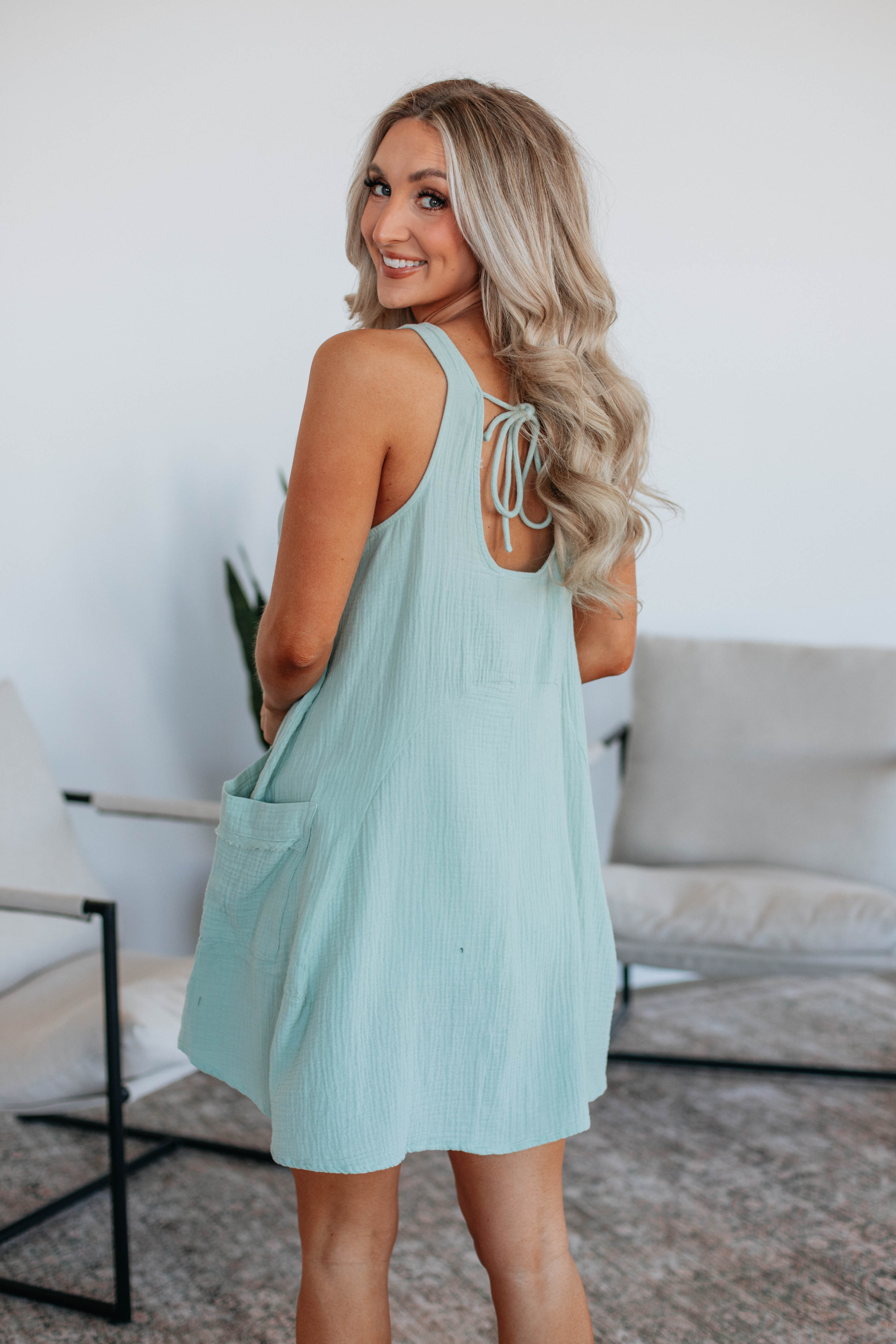 Days With You Dress in Mint Green - Flowy Summer Dress for Women, Perfect for Dates, Beach Vacations & Casual Outings