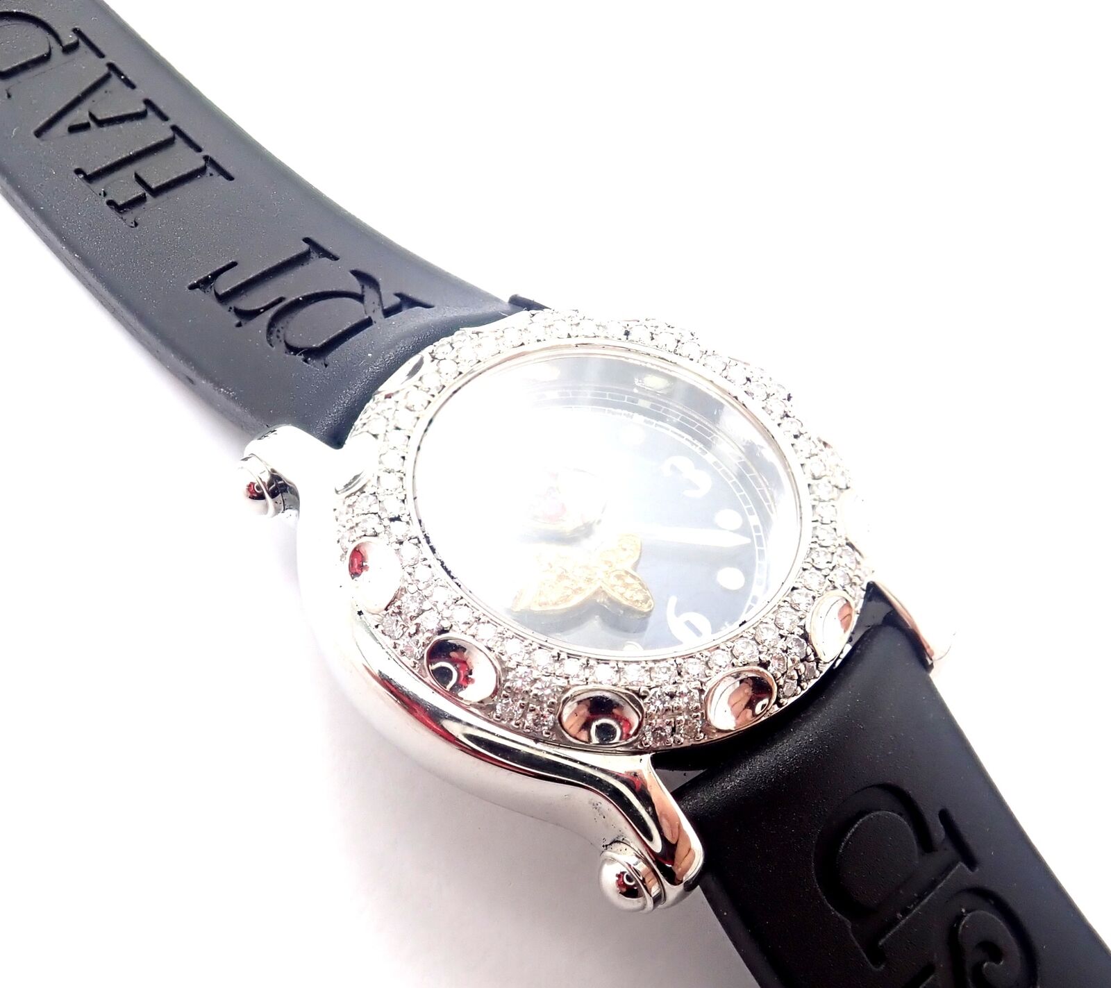 Authentic Chopard Happy Sport Happy Beach 26mm Stainless Steel Diamond Watch for Women - Luxury Timepiece for Beach Vacations & Special Occasions