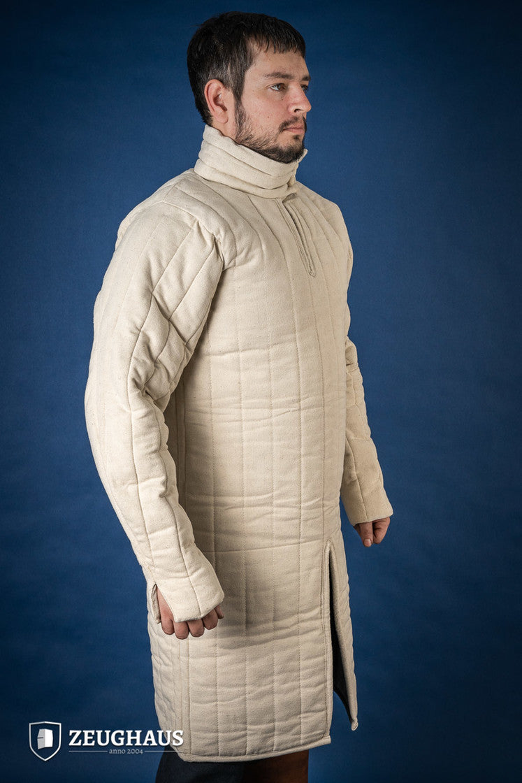 13th Century Medieval Gambeson - Authentic Historical Armor for LARP, Reenactment & Cosplay - Natural Cotton Padding for Comfort & Protection