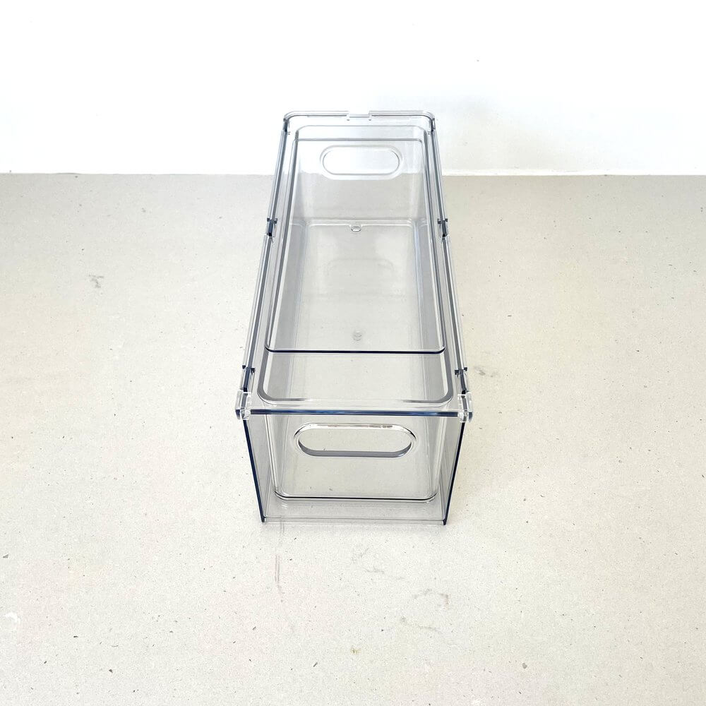 Nina 3L Stackable Acrylic Drawer Organizer - Clear Plastic Storage Bins for Office, Kitchen, Bathroom & Craft Supplies - Space Saving Multi-Purpose Organizing Solution