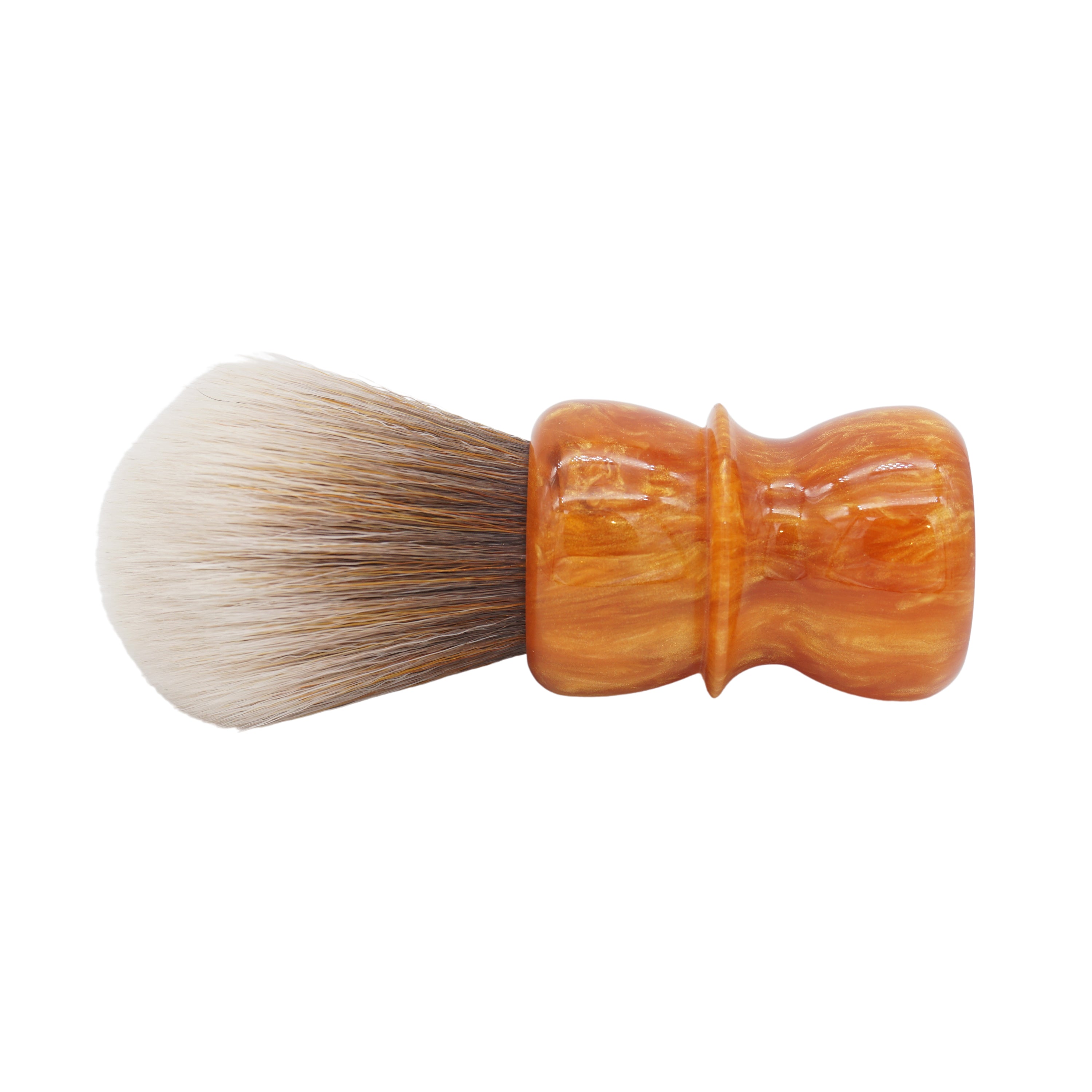 AP Shave Co. 26mm SynBad Bulb Synthetic Shaving Brush - Golden Butterscotch Handle | Premium Wet Shaving Tool for Men | Perfect for Daily Grooming & Luxury Shaving Routine