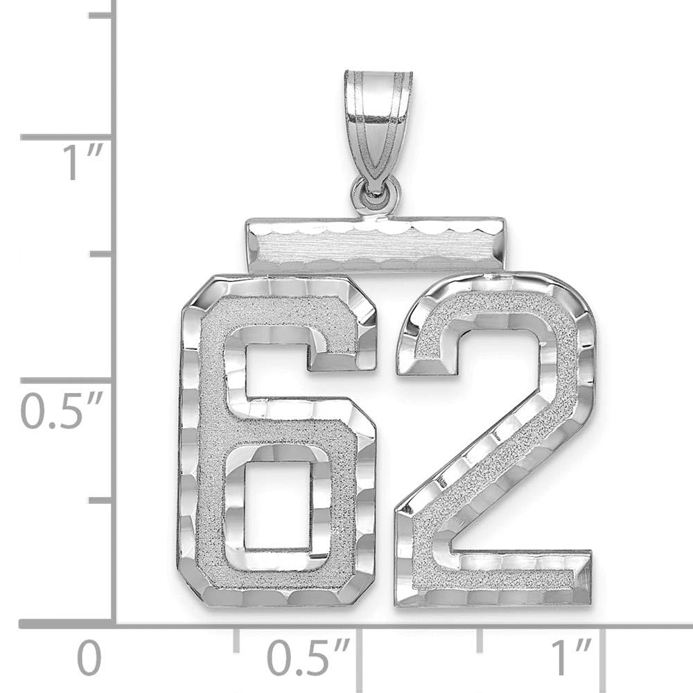 14k White Gold Black Bow Pendant - Varsity Collection for Gifts & Jewelry