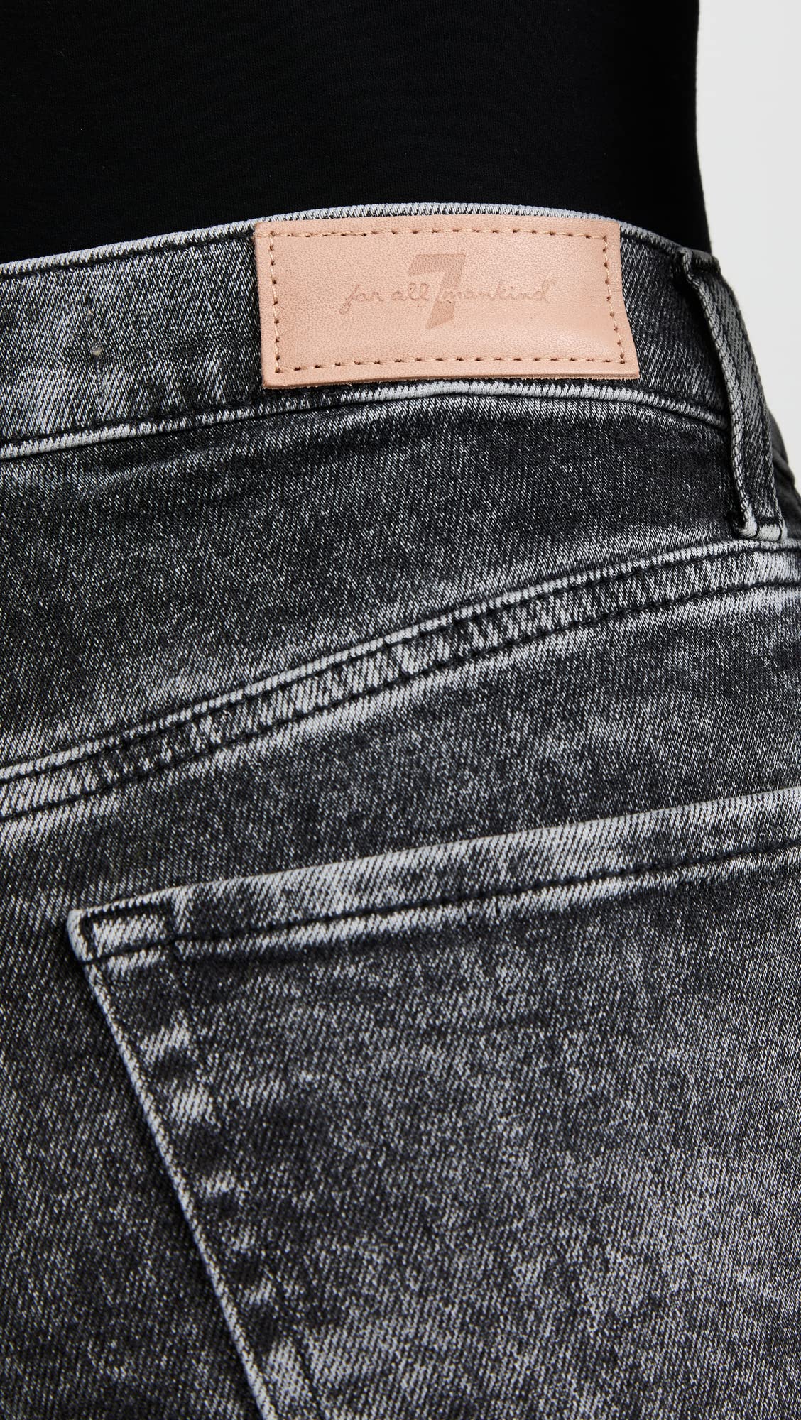 7 For All Mankind Women's High Waist Cropped Straight Jeans - Slimming Denim Pants for Casual Wear & Everyday Outfits | Perfect for Work, Date Night & Weekend Looks