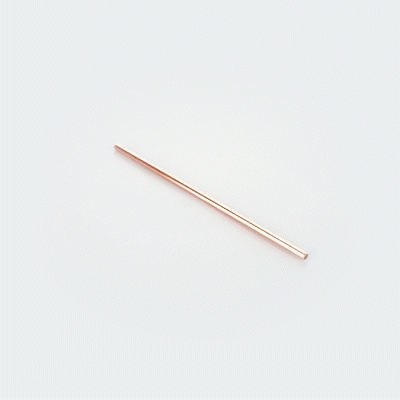 Eco-Friendly Copper Plated Stainless Steel Straws - 7.5 Inch Reusable Drinking Straws (2-Pack) - Perfect for Smoothies, Cocktails & Iced Coffee at Home or On-the-Go