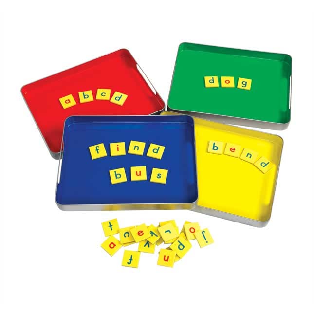 Really Good Stuff MAGtivity Tins with Soft Touch Magnetic Foam Letter Tiles - Classroom Phonics Kit for Kids Learning, Reading & Spelling Activities | Perfect for Homeschool & Preschool Education