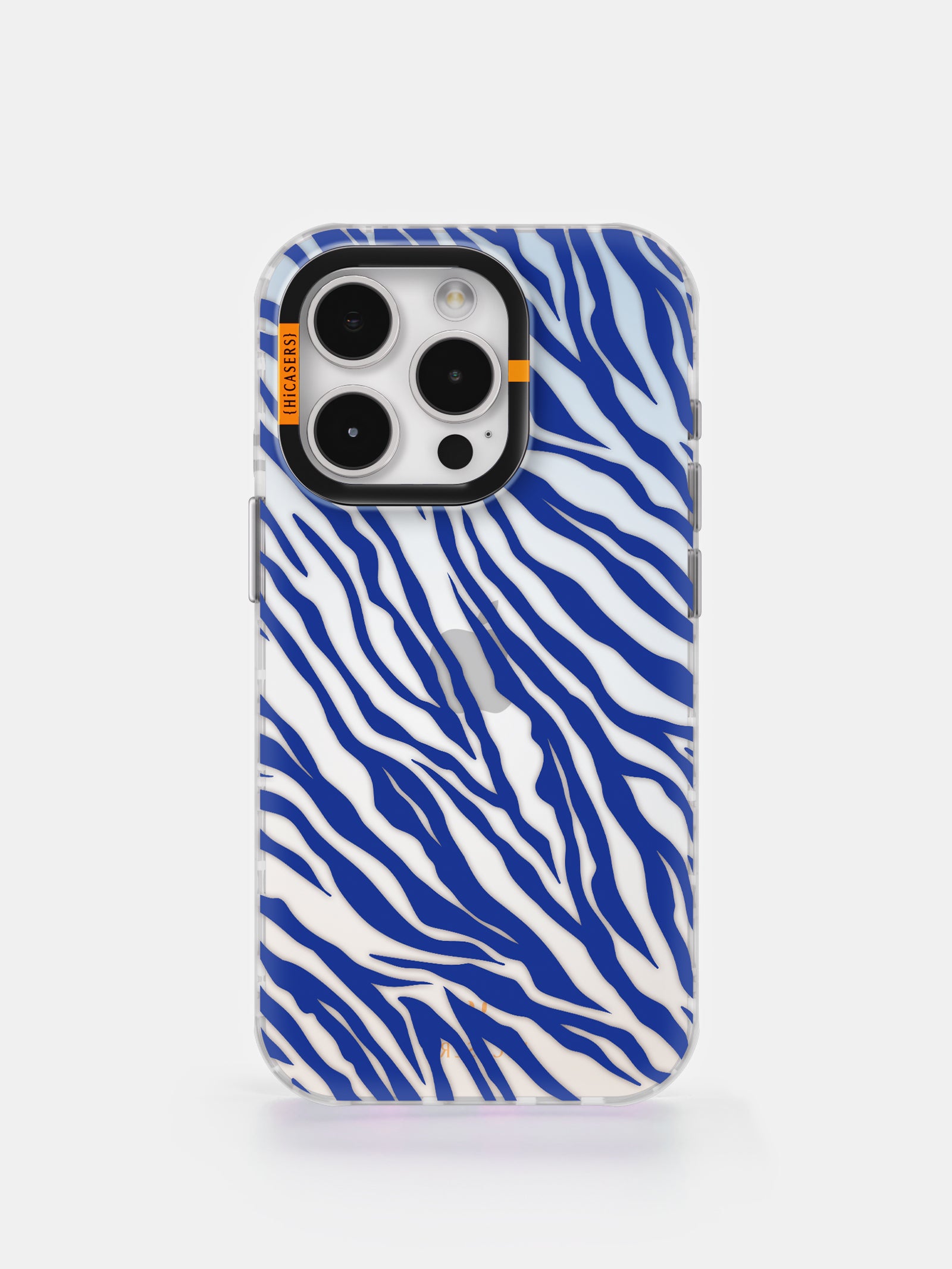 Zebra Pattern Iridescent Phone Case - Blue | Trendy Protective Cover for iPhone & Samsung | Perfect for Everyday Use, Travel & Fashion Accessories