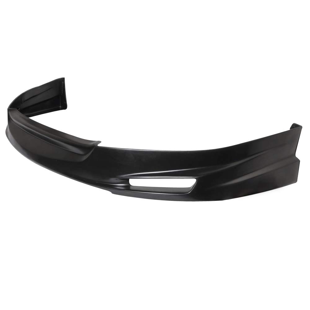 IKON MOTORSPORTS HFP Style PU Black Front Bumper Lip Spoiler Splitter for 2003-2005 Honda Accord 4 Door Sedan - Enhances Aerodynamics & Sporty Look for Street Racing & Car Shows