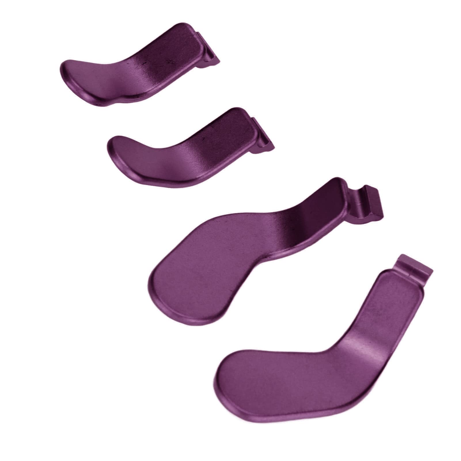 4-Pack Stainless Steel Replacement Paddle Controllers for Xbox One Elite Series 2 Controller Model 1797 (Purple) - Gaming Accessories for Enhanced Performance & Custom Controls
