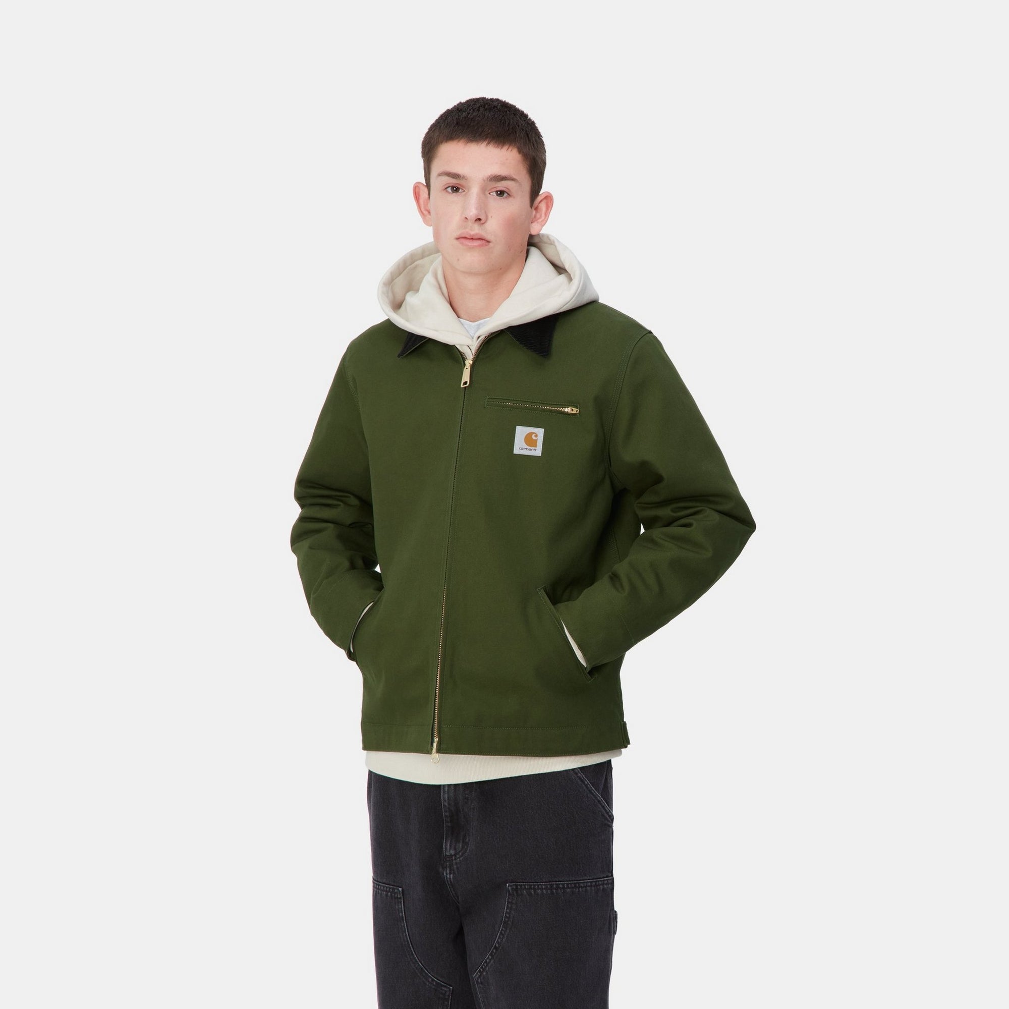 Detroit Jacket for Men & Women - Winter Waterproof Windproof Jacket in Tarragon Green & Black | Cold Weather Outerwear for Hiking, Skiing & Outdoor Activities