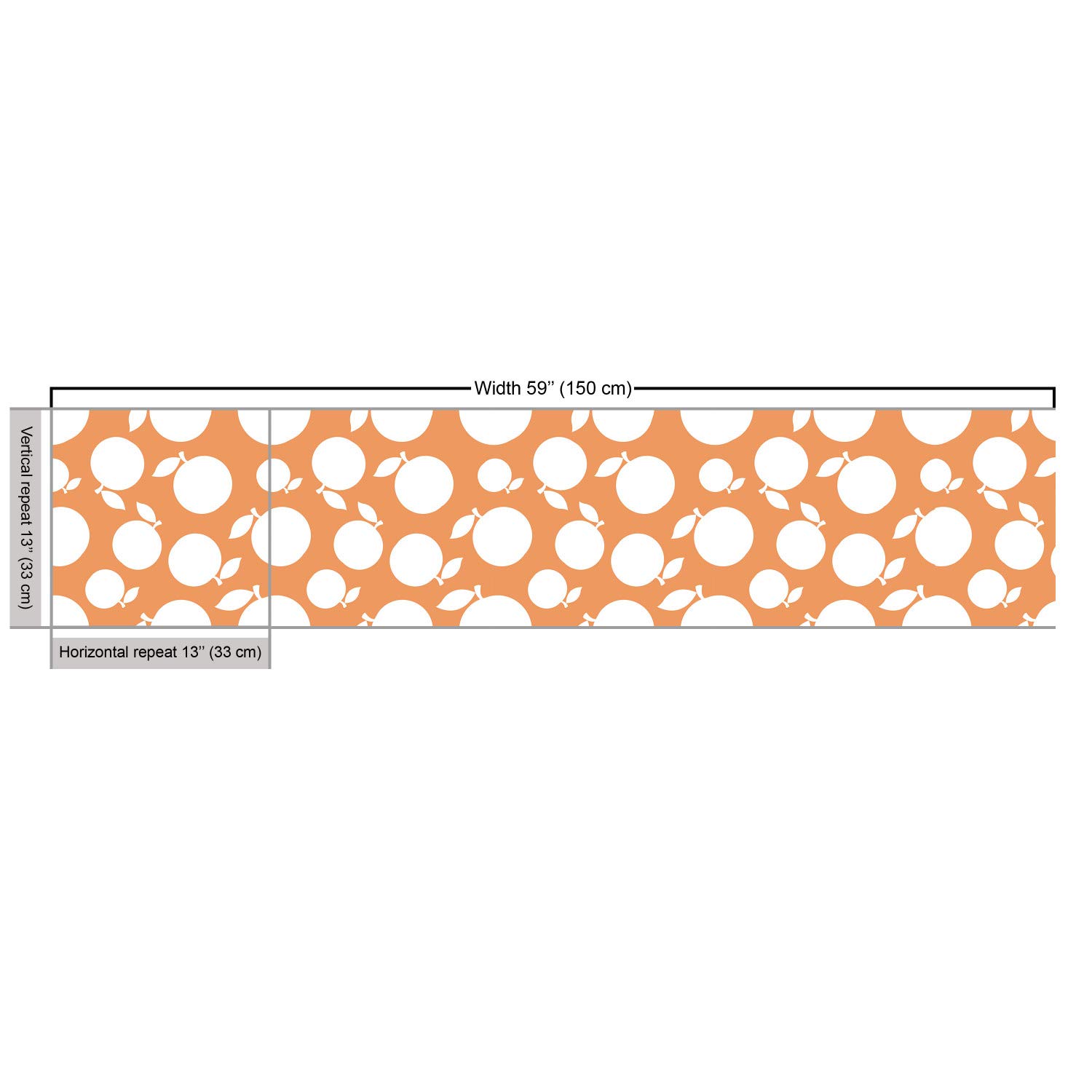 Ambesonne Peach Fabric 5 Yards - Upholstery & Home Decor for Kitchen & Living Room