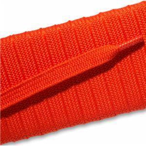 Custom Length Fashion Athletic Flat Shoelaces with Tips - Orange (1 Pair Pack) | Durable & Stylish for Running, Walking & Casual Shoes