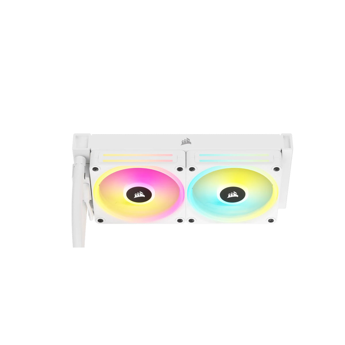 Corsair iCUE LINK H100i RGB White 240mm AIO Liquid CPU Cooler - High Performance Water Cooling System for Gaming PC & Workstation - Perfect for Overclocking and Silent Operation