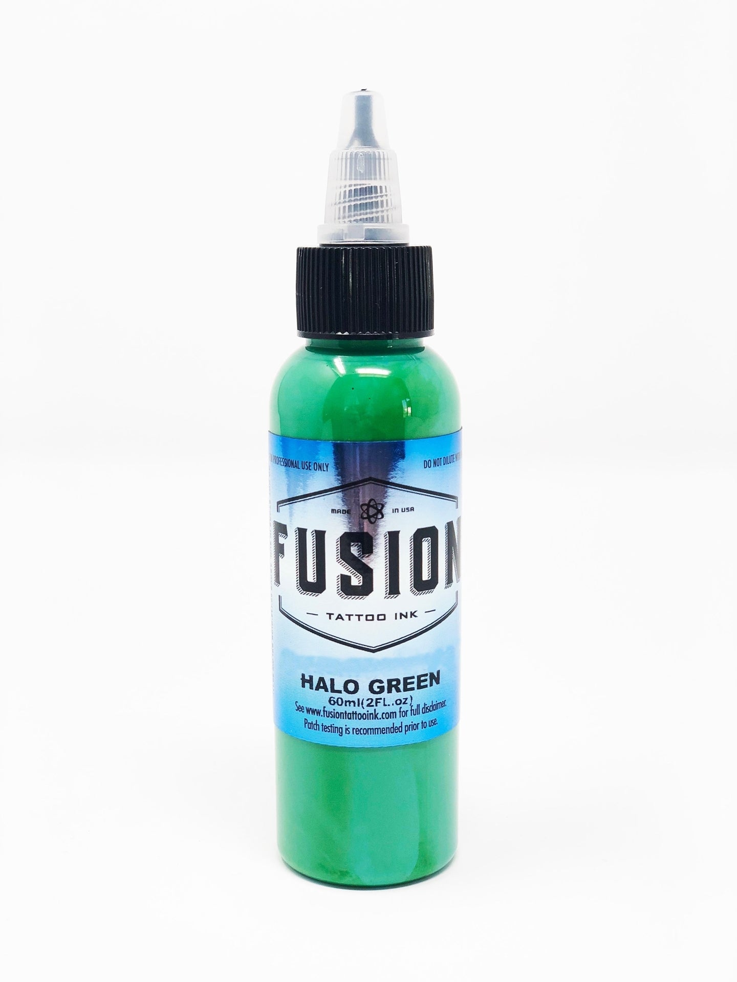 Halo Green Fusion Tattoo Ink - Professional 1oz Bottle for Tattoo Artists & Body Art Enthusiasts - Perfect for Tattooing, Permanent Makeup & Cosmetic Procedures