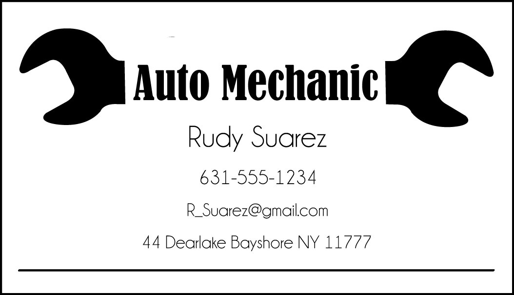 Premium Auto Mechanic Business Cards - 1000 Elegant Professional White Stock Cards for Automotive Professionals | Perfect for Networking, Client Meetings & Marketing