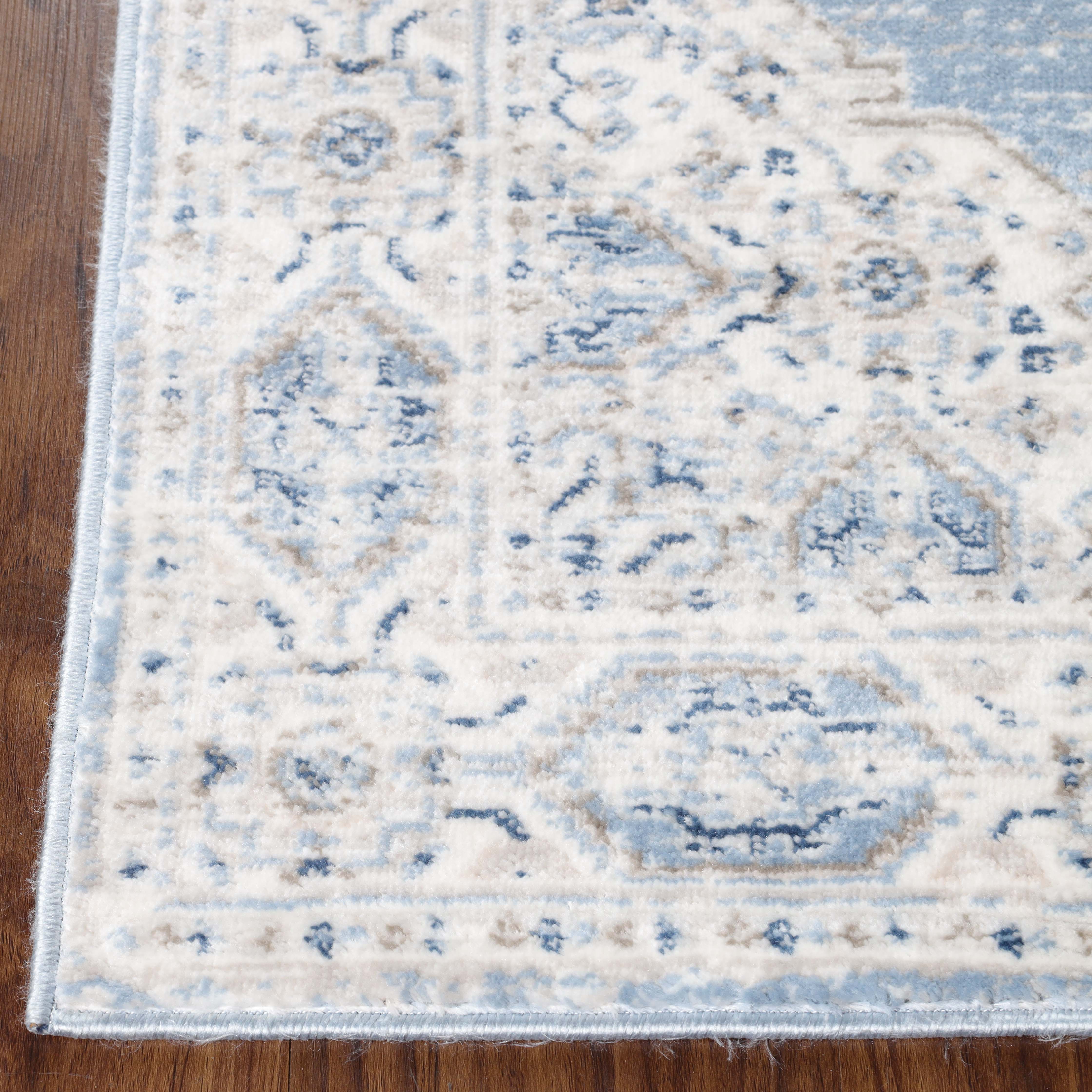 Kailani Modern Farmhouse Geometric Medallion Indoor Area Rug - Non-Slip Living Room Carpet, Bedroom Runner, Entryway Decor for Home & Office