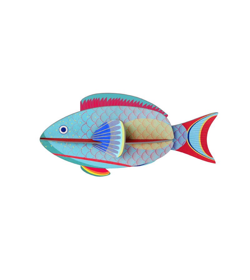 Parrot Fish Small Sea Creature Figurine - Realistic Ocean Animal Decor for Home, Office & Aquarium | Perfect for Marine Lovers & Kids' Educational Play