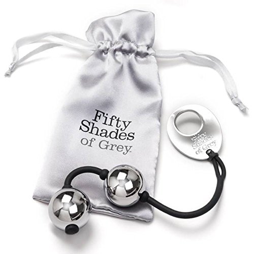 Fifty Shades of Grey Inner Goddess Silver Kegel Balls - 221g Weighted Vaginal Exercise Weights for Women's Pelvic Floor Strength Training - Perfect for Postpartum Recovery & Sexual Wellness