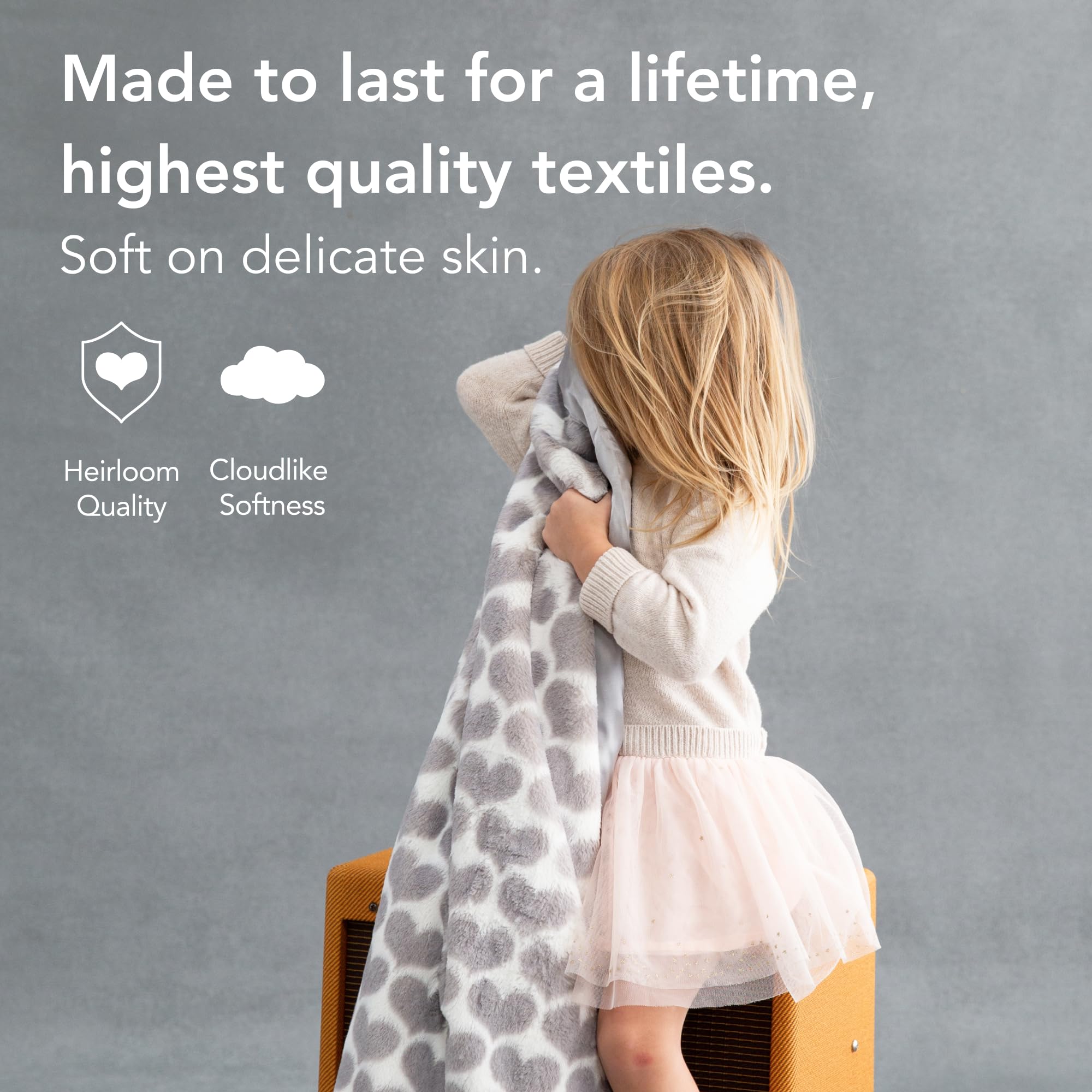 Little Giraffe Baby Blanket - Ultra Soft Luxury Blanket with Satin Trim - Perfect for Strollers, Swaddling & Newborn Essentials - Ideal Baby Shower Gift - 29