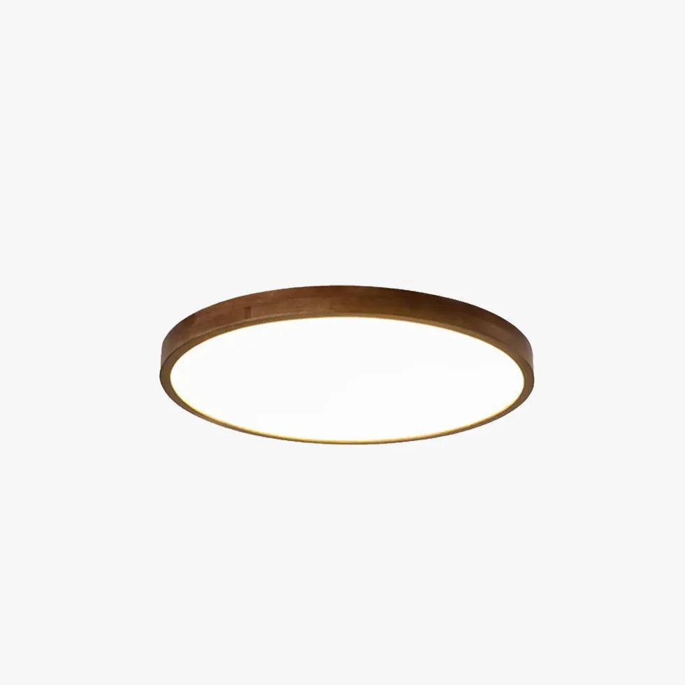 Modern Wooden Flush Mount Ceiling Light Fixture - Warm & Elegant LED Lighting for Bedroom, Living Room, Dining Room - Energy Efficient Home Decor