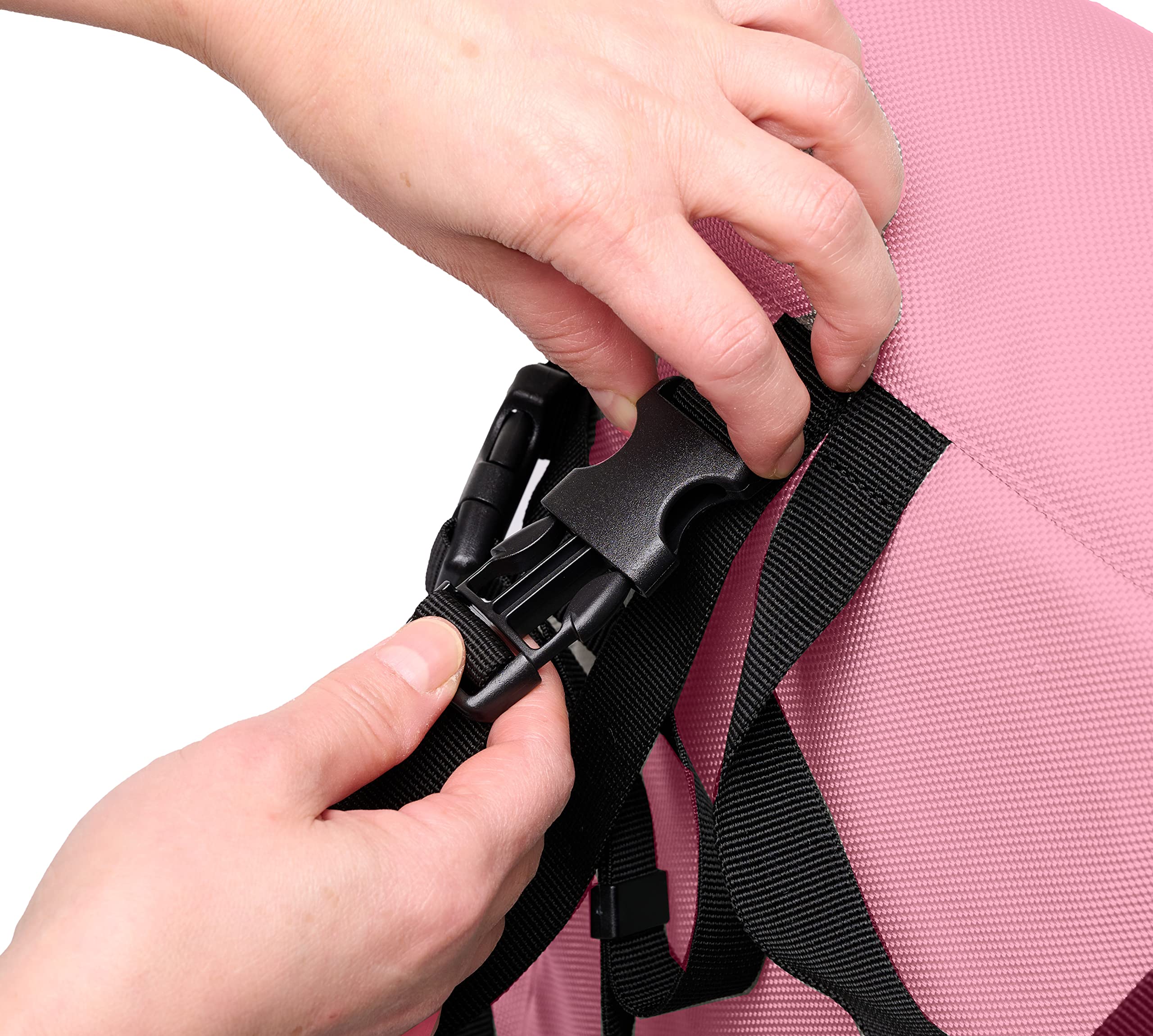 30L EZ-Access Wheelchair Bag for Back of Chair - Breathable & Respirator-Compatible Storage Organizer - Rose Pink with Gray Lining - Perfect for Mobility Scooters & Electric Wheelchairs (Ideal for Daily Commute, Travel, and Medical Appointments)