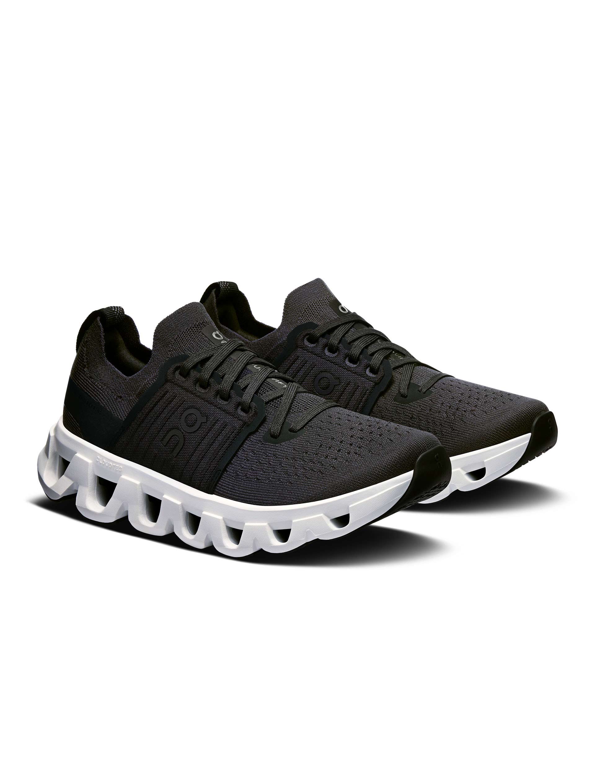 Cloudswift 4 Running Shoes - Black/White - Lightweight Cushioned Sneakers for Men & Women - Perfect for Jogging, Gym Workouts & Daily Wear