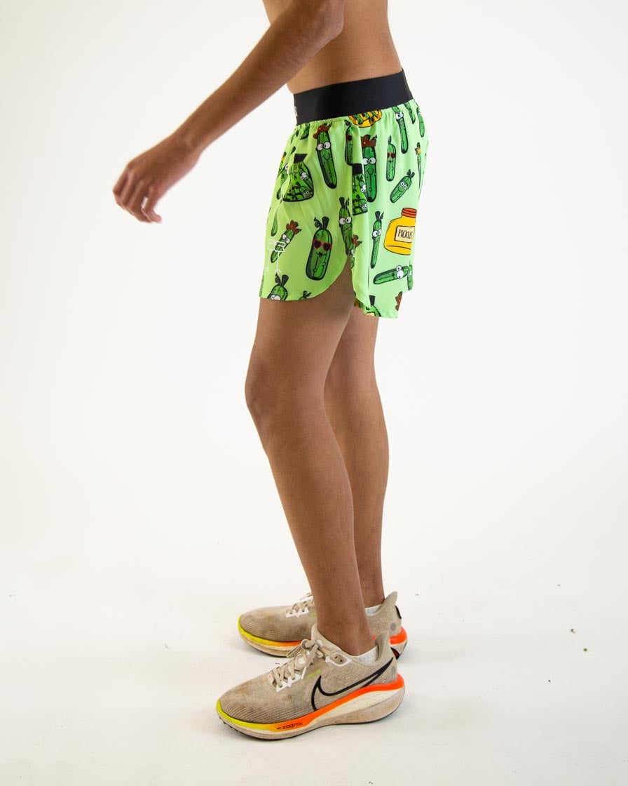 Men's Pickles 4 Half Split Shorts - Breathable Athletic Running Shorts for Gym, Workout & Casual Wear