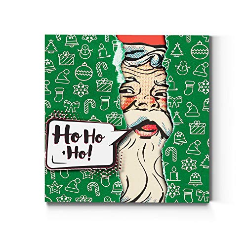 Wrapping Paper Santa Green