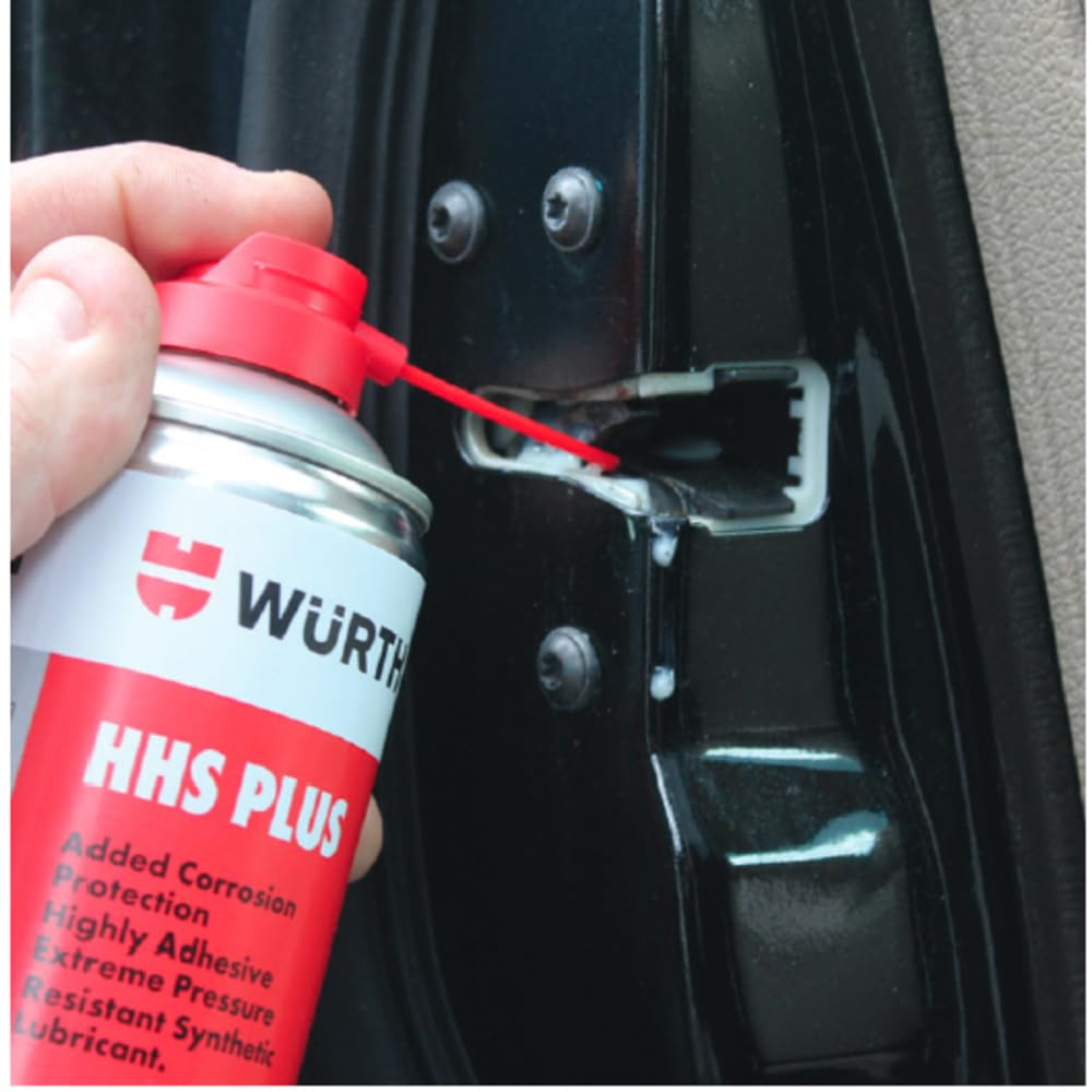 Wurth HHS Plus High Pressure Resistant Semi-Synthetic Oil (2 Cans) with Pocket Screwdriver - Ideal for Automotive Maintenance, Industrial Machinery & Heavy Equipment Lubrication