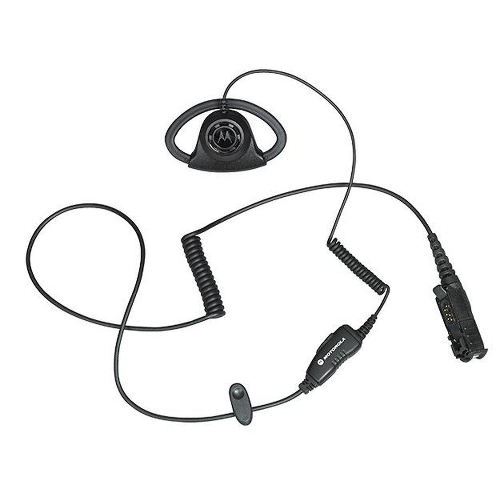 Motorola PMLN6757 Adjustable D-Style Earpiece - Lightweight Noise-Isolating Headset for Clear Communication | Perfect for Call Centers, Truck Drivers & Office Professionals