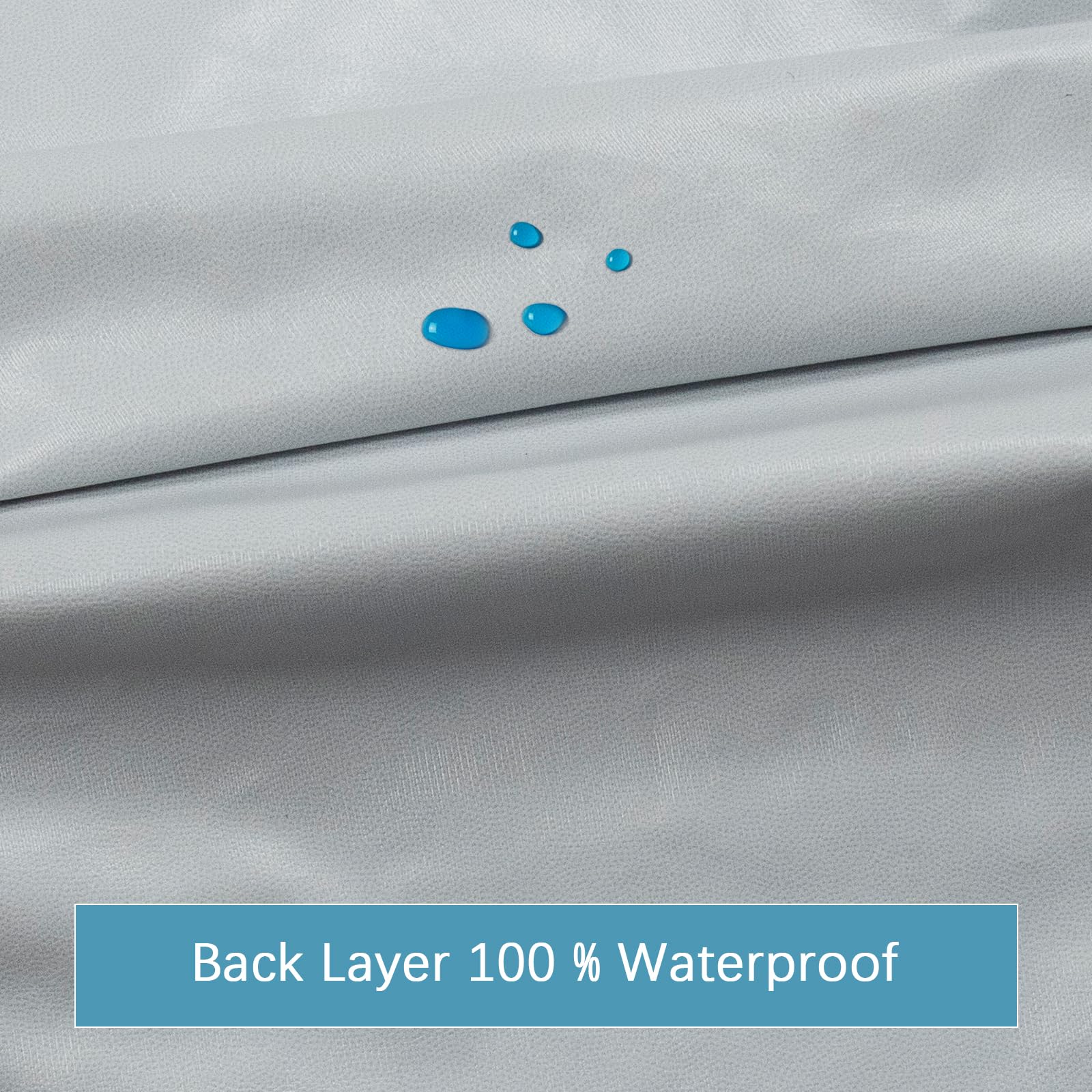 King Size Waterproof Mattress Protector - Noiseless, Soft & Breathable Fitted Sheet with 14