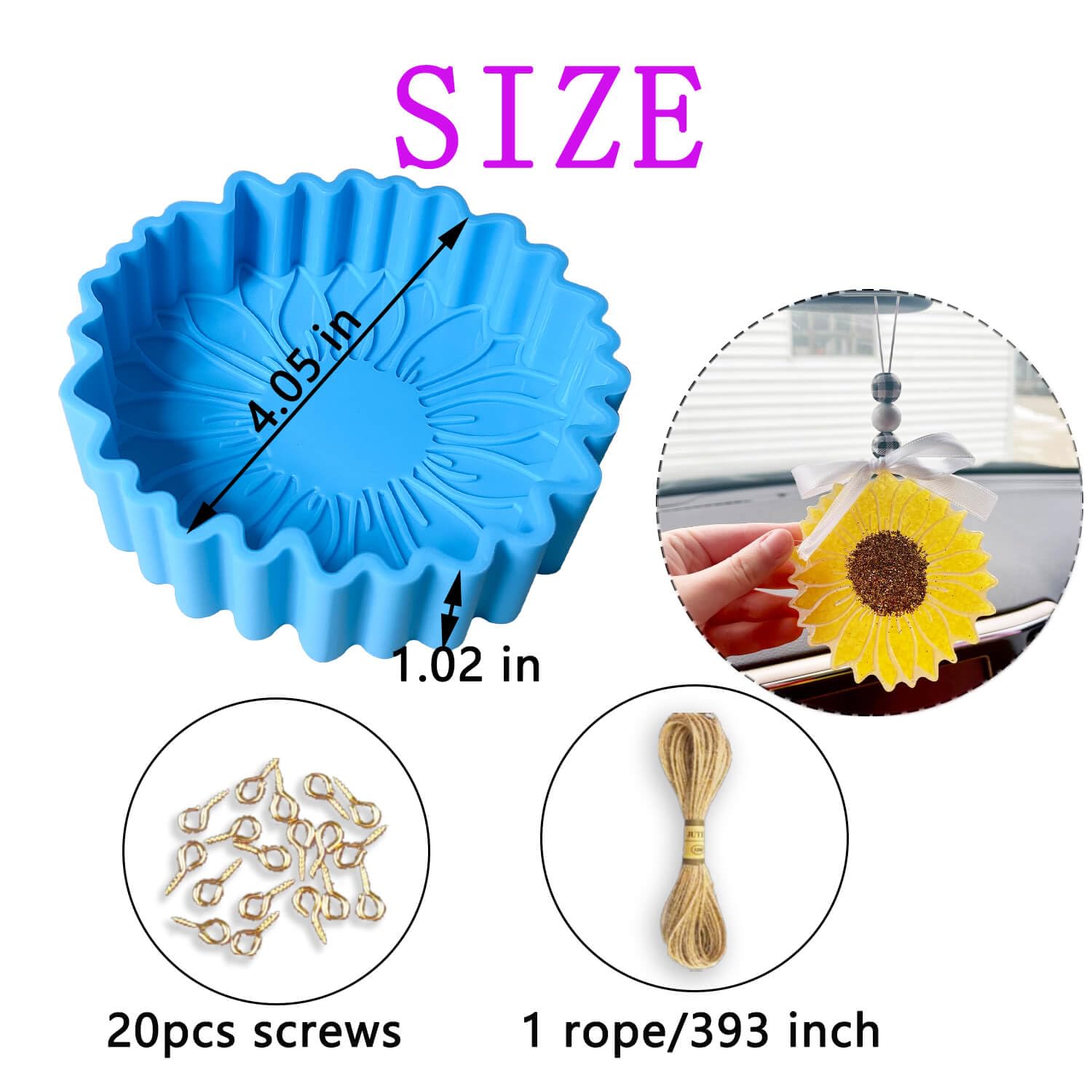 Premium Silicone Molds for Baking, Candles, Soap & Resin - Heat Resistant, Reusable & Non-Stick - Perfect for DIY Crafts, Home Decor & Aromatherapy Beads - Ideal for Kitchen, Bathroom & Craft Room