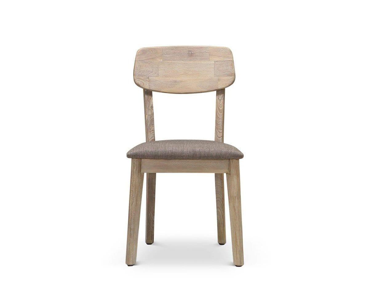Eckler Modern Dining Chair - Sturdy Wooden Kitchen Chair with Padded Seat - Perfect for Dining Room, Kitchen, and Breakfast Nook