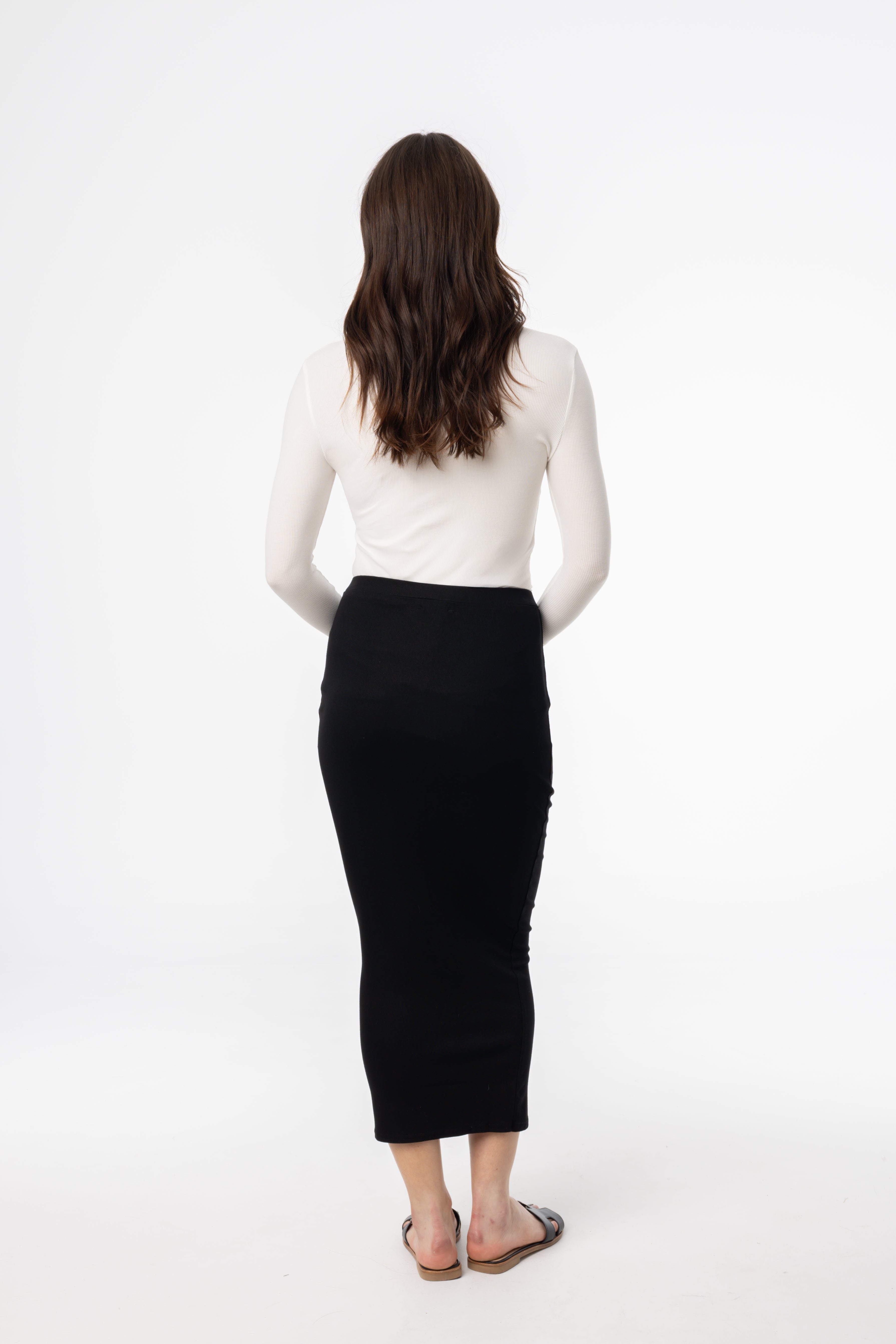 Black Solid Skirt Leggings - High Waist Stretchy Comfortable Yoga Pants for Women - Perfect for Workout, Running, Yoga & Casual Wear