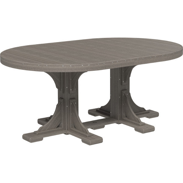 Poly 4ft x 6ft Oval Bar Height Table - Durable Outdoor & Indoor Dining Table for Patio, Restaurant, or Event Venue